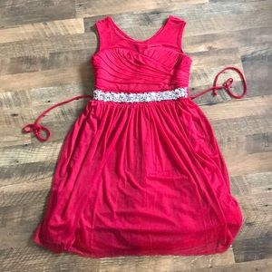 Red holiday dress